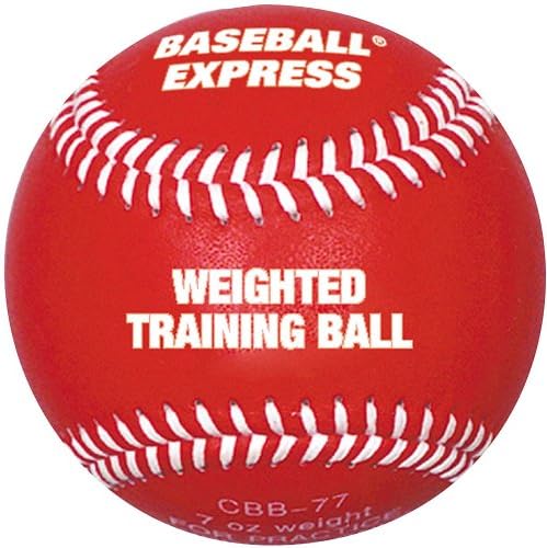 Baseball Express Weighted Training Ball, Red, 7 OUNCE 