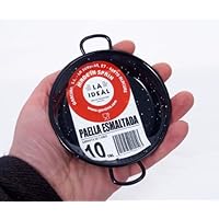 Garcima 4-Inch Enameled Steel Paella Pan, 10cm