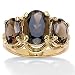 18k over sterling silver Smoky Quartz Ring