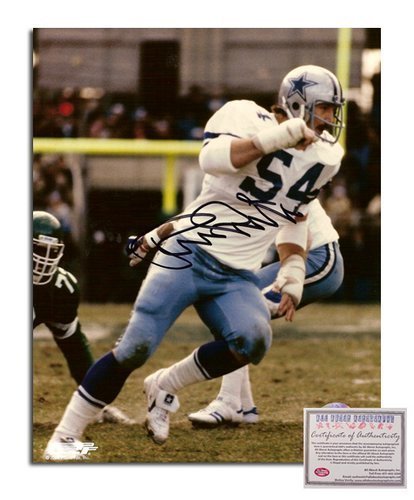 Randy White NFL Dallas Cowboys Hand Signed 8x10 Photograph Blue Jersey