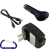 Gizmo Dorks Travel Wall and Car Charger Bundle with Carabiner Key Chain for ....