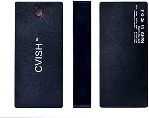 CVISH Tulle 15000mAh (2A in,Ultra Slim, Li-Polymer, Auto Detect, Metal Aluminum body) Backup Extended External Battery Power Bank Dual USB Charger for iPhone 6 Plus 6+ 5S 5 4 4S iPad Air 2 Mini 3 Samsung Galaxy S6 S5 S4 Note Tab Nexus, HTC, Motorola Nokia PS Vita, Gopro, and etc