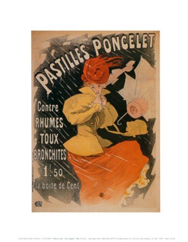 (11x14) Jules Cheret Pastilles Poncelet Art Print Poster