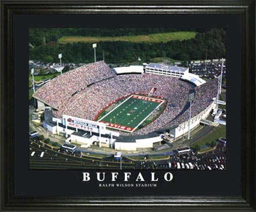 Buffalo Bills - Ralf Wilson Stadium Aerial - Lg - Framed Poster Print