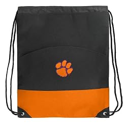 Clemson Drawstring Bag Backpack Orange Clemson Tigers Draw String Cinch Back Pack - For Boys Girls Students or Adults