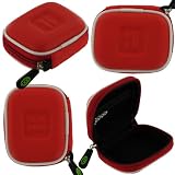 Red Ultra Slim Hard Shell Bluetooth Carrying Case for Samsung WEP700 WEP500 WEP 350 WEP301 WEP210 WEP200 WEP180