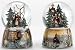 Pack of 2 Musical Victorian Carolers Christmas Snow Globe Glitterdomes