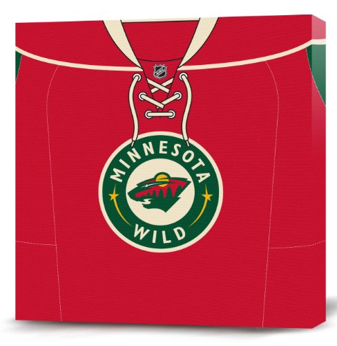 NHL Minnesota Wild Dark Jersey Canvas Print (20 x 20)