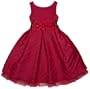 Sweet Heart Rose Girls 7-16 Textured Taffeta Dress,Fuschia,16
