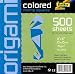 51061CCF7HL. SL75  Origami  Colored Folding Squares Giant Pack of 500 6x6 Inch Sheets