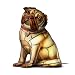 Precious Pug Louis Comfort Tiffany-Style Vinyl Lamp by The Bradford Exchange
