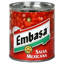 Embasa Salsa Mexicana, 7-Ounce Cans (Pack of 12)
