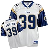 Reebok St. Louis Rams Steven Jackson Replica White Jersey Medium