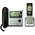 VTech CS6649 DECT 6.0 Expandable Corded/Cordless Phone with Answering System and Caller ID/Call Waiting, Silver/Black with 1 Handset
