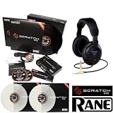 Rane Serato Scratch Live Second Edition Kit 2.0 + 2 Clear Vinyls + Samson CH700 Headphones + Unique Squared Vinyl Stickers