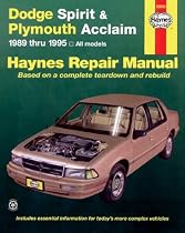 Dodge Spirit & Plymouth Acclaim '89'95 (Haynes Manuals)