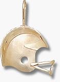 Michigan Wolverines Helmet with Logo Pendant - 14KT Gold Jewelry