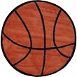 Basketball Rug - 39" Round