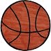 Basketball Rug - 39" Round