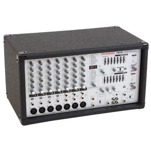 Phonic Powerpod 780 Plus 2x300W 7-Channel Powered Mixer With Digital Effects
