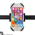 ieGeek 自転車ホルダー バイクスタンド モーターバイクマウント スマホ/iPhone固定用マウントキット 360度回転可能 大きめサイズ対応 iphone6 iphone5 iphone5C galaxy xperia ナビ サイクル スポーツやアウトドアに最適（車載ホルダー）