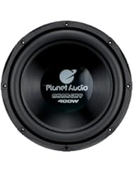 Planet Audio TQ100DVC 10-Inch Poly Injection Cone 4-OHM Dual Voice Coils DVC Subwoofer (Black)