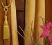 Pair Golden handmade Curtain Tieback / Tiebacks