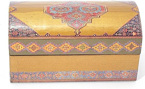 Decoupage box with Persian rugs