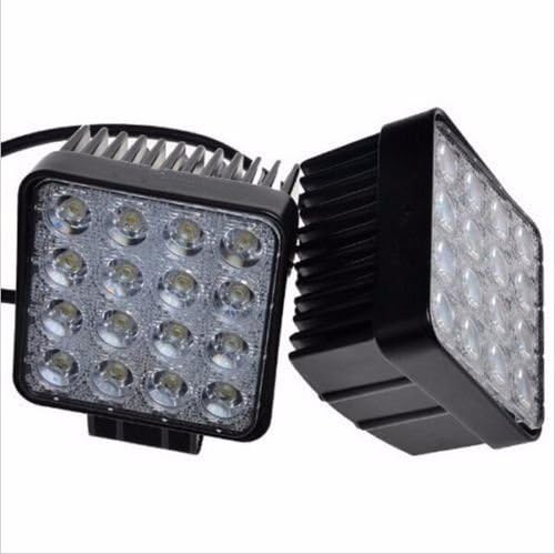 Unionlux 2pcs 4 Inch 48W LED Work Light for Boat Car Tractor Truck 4x4 SUV ATV Flood 12/24V