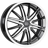 Veloche Air 575 Black Wheel with Machined Face and Lip (18x7.5/10x120mm)