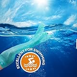 Tendol™ 3 Pc Swimming Mermaid Tail, Monofin Compatible, For Children, High Quality (Green, Small)