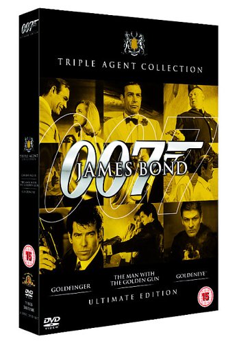 CD-Charts  DVD : James Bond Ultimate Golden Triple Pack - Goldfinger/The Man With The Golden Gun/Goldeneye
