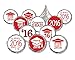 Class of 2016 Graduation Stickers for Hershey Kisses, Set of 324 (Red)