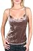  : Arianne Women's Crushed Velour Charlize Camisole with Soft Padded Shelf Bra