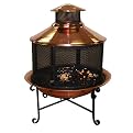 Solid Copper Chiminea Combo with Screen
