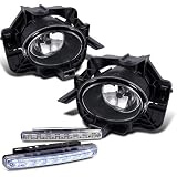 07-09 Nissan Altima 4DR OEM Style clear Fog Lights + LED Bumper Lights by Eautolight