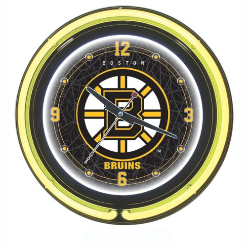 NHL Boston Bruins 14-Inch Neon Clock