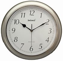 Equity Time 28512 SkyScan Atomic Analogue Clock - Never Needs Setting