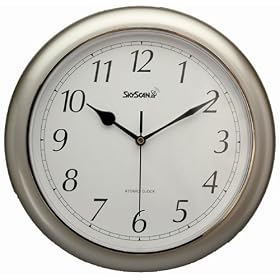 Equity Time 28512 SkyScan Atomic Analogue Clock - Never Needs Setting by Equity