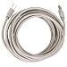 Eforcity Premium USB 2.0 Cable, Type A to B - 15' White Extension Cable w/ USB Type A Male to Type B Male Connection