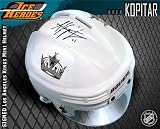 Anze Kopitar Los Angeles Kings Autographed/Hand Signed White Mini-Helmet