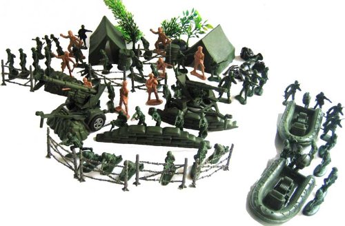 120pc Military Toy Army Men Soldier Play Set