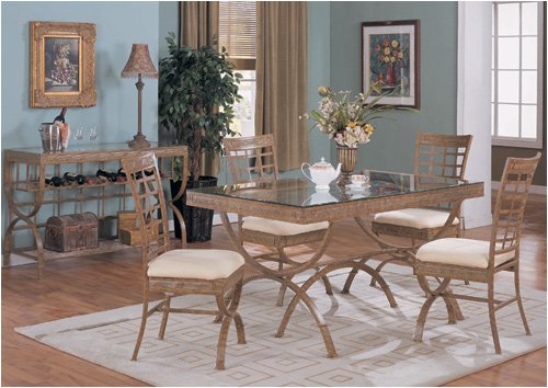 NEW 36''X60'' GLASS TOP DINING TABLE SET W/ 4 CHAIRS 