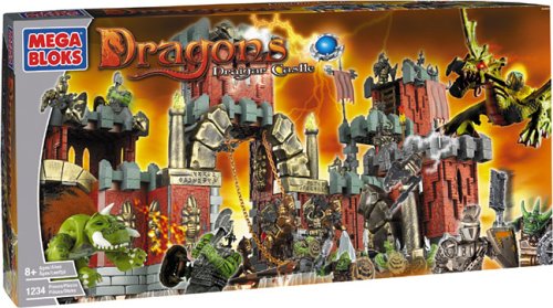 Childrens Toyshop  Toys : Mega Bloks Dragons Krystal Wars - Draigar Castle 485pc