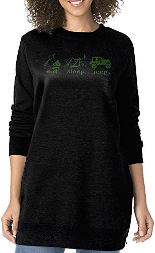 Eat Sleep And Jeep Women's Long Sweatshirt Hoodie
