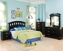 Big Sale Standard Furniture Free2b 5 Piece Kids' Headboard Bedroom Set In Black