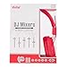 Vivitar VIV-1052-RED Foldable Dj Mixer Headphones, Red