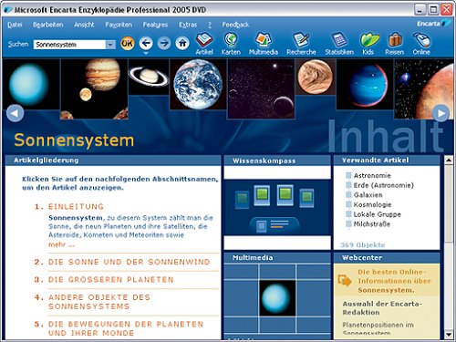 Encarta Enzyklopädie Professional 2005 DVD