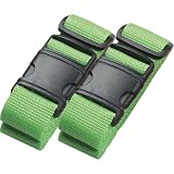 Belle Hop Neon Luggage Belt - set of 2 - Neon Green Belle Hop Neon Luggage Belt - set of 2 - Neon Green
