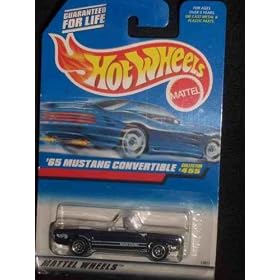 #455 '65 Mustang Convertible Dark Blue Collectible Collector Car Mattel Hot Wheels